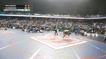 6A 138 lbs Quarterfinal - Cole Shuster, East Chapel Hill vs Jhi Roberston, James B. Dudley High School