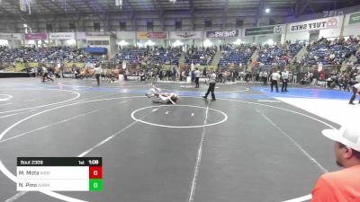 100 lbs Quarterfinal - Manny Mota, Widefield WC vs Nester Pino, Adams City WC