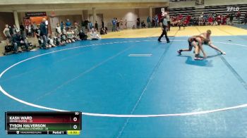 93 lbs Finals (8 Team) - Tyson Halverson, Dassel-Cokato-Litchfield vs Kash Ward, Grand Rapids