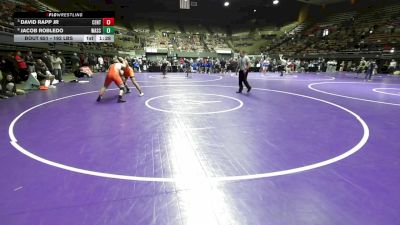 192 lbs Quarterfinal - David Rapp Jr, Central vs Jacob Robledo, Wasco HS