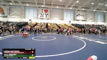113 lbs Semifinal - Logan Matthews, Fairport Jr. Red Raiders Wrestling vs Kyle Gregory, Club Not Listed