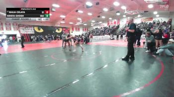 145 lbs Champ. Round 2 - Malia Celaya, San Clemente vs Krista Ghosh, Valley Center