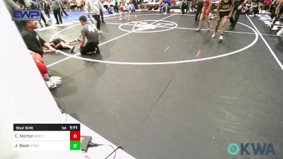 84-88 lbs Semifinal - Charles Norton, Wolf Pack Wrestling Academy vs Josh Back, Verdigris Youth Wrestling