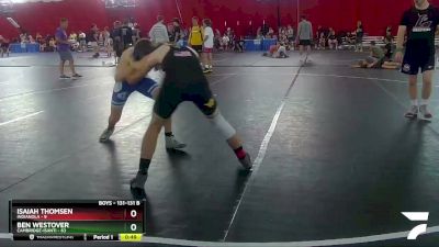 131-131 B Round 3 - Isaiah Thomsen, Indianola vs Ben Westover, Cambridge-Isanti