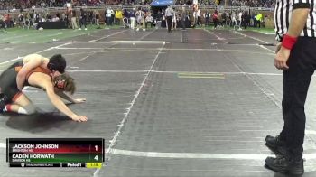 D1-126 lbs Quarterfinal - Caden Horwath, Davison HS vs Jackson Johnson, Brighton HS