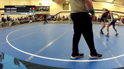 133 lbs Quarterfinal - Alex Crane, John Carroll University vs Alex Russo, Cornerstone University