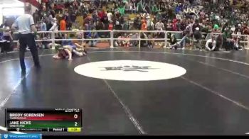 152 lbs Champ. Round 2 - Jake Hicks, Wheatland vs Brody Sorensen, Thermopolis