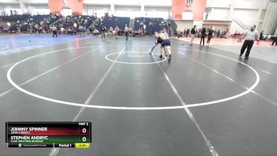 197 lbs Quarterfinal - Johnny Spinner, John Carroll vs Stephen Andryc, Case Western Reserve