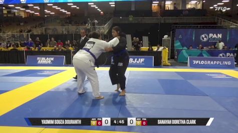 Sanayah Doretha Clark vs Yasmim Souza Douranth 2025 Pan Jiu Jitsu IBJJF Championship