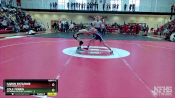 113 lbs Semifinals (8 Team) - Aaron Ratledge, Lake Forest H S vs Cole Perrin, Delaware Military Academy