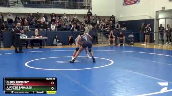 116 lbs Semifinal - Glory Konecny, Southern Oregon vs Ajayzee Zaballos, Menlo College