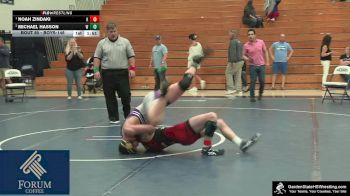 Boys-146 lbs 1st Place Match - Noah Zindaki, Nick`s Knights vs Michael Hasson, Wilson`s Wildcats