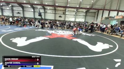 150 lbs Cons. Round 2 - Gavin Meraw, CA vs Hunter Sandal, WA