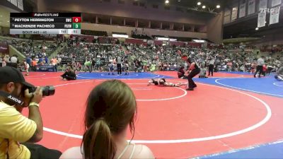 46 lbs Semifinal - Mackenzie Pacheco, Prairie Grove Youth Wrestling vs Peyton Herrington, Battlefield Wrestling Club