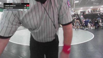 157 lbs 3rd Place Match - Ardie Armour, Bulltrained Wrestling vs Allen Diaz, GPWA