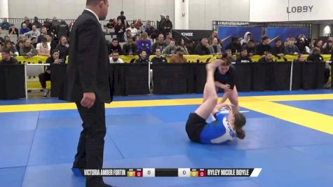 Ryley Nicole Boyle vs Victoria Amber Fortin 2024 World IBJJF Jiu-Jitsu No-Gi Championship