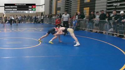 125Black lbs Rr Rnd 1 - Davis Motyka, Penn vs Andrew Binni, Navy