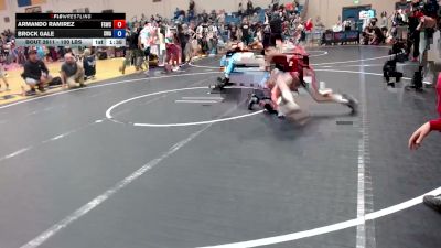 100 lbs Semis - Armando Ramirez, Fighting Squirrels Wrestling Club vs Brock Gale, Sanderson Wrestling Academy