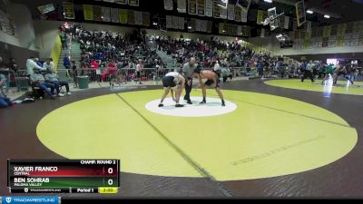 195 lbs Champ. Round 2 - Ben Sohrab, Paloma Valley vs Xavier Franco, Central