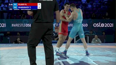 77 kg Qualif. - Roman Vlasov, Russian Wrestling Federation vs Tamerlan Shadukayev, Kazakhstan