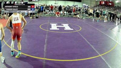 138 lbs Champ. Round 2 - Anthony Oyola, Beat The Streets Chicago-Tri Taylor vs Parker Saley, Old Hickory Wrestling Club