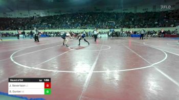 150 lbs Round Of 64 - Jake Severtson, Lincoln Christian vs BJ Gunter, Del City Little League