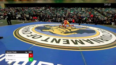 113 lbs Quarterfinal - Jack Baker, Liberty vs Issac Torres, St John Bosco