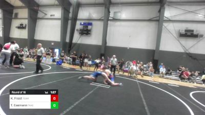 102 lbs Round Of 16 - Kellen Frost, Team Aggression vs Torren Esemann, Takedown Express W/C