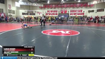 75 lbs Cons. Round 5 - Lukas Hogen, Mankato Mustangs vs Becket DeRosier, Scoring Edge