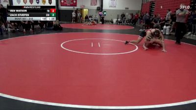215 lbs Cons. Round 3 - Ren Watson, Fort Madison vs Zach Stuefen, CR Kennedy