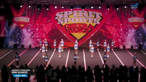University Cheer Force - Mini Quakes [2025 L1 Mini Day 2] 2025 Spirit Sports Myrtle Beach Nationals