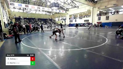 127 lbs Consi Of 4 - Shai Sabag, Germantown Academy vs Colin Martin, Staunton River