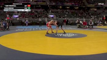 106 lbs Quarterfinal - Sam Westfall, Crown Point vs Case Bridge, Avon