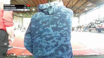 120 lbs Consi Of 8 #2 - Mayson Baker, Sallisaw Takedown Club vs Connor Schiltz, Verdigris Youth Wrestling