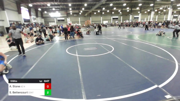 109 lbs Semifinal - Addison Stone, AZ Heat WC vs Suri Bettencourt ...