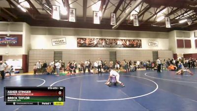 96 lbs Quarterfinal - Breck Taylor, Brigham City vs Asher Stinger, Charger Wrestling Club