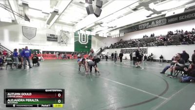 140 lbs Quarterfinal - Alejandra Peralta, Beaumont vs Autumn Gould, Canyon Spings