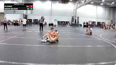 126 lbs Round 3 (4 Team) - Mason Milligan, Freakztyle Wrecking Crew vs AJ Gomez, Mat Assassins Black