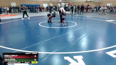 100lbs Champ. Round 2 - Zale Ganal, Lake Stevens (Girls) vs Kiera O`Reilly, Blaine (Girls)