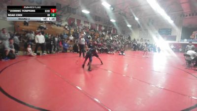 74-75 lbs Round 3 - Dominic Tompkins, San Clemente Youth Wrestling vs Noah Choi, Rancho Bernardo