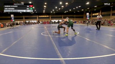 141 lbs C Of 16 #1 - Damian Alvarez, California Baptist University vs Abe Hermes, Ohio