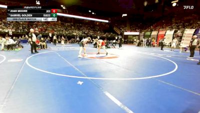 175 Class 4 lbs 3rd Place Match - Joah Moore, Jackson vs Samuel Golden, Francis Howell Central