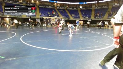 110 lbs Quarterfinal - Brody Mayfield, Central York vs Gavin Morris, Albert Gallatin