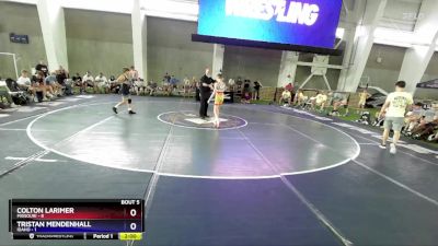 88 lbs Round 2 (8 Team) - Colton Larimer, Missouri vs Tristan Mendenhall, Idaho