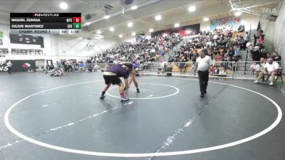 285 lbs Champ. Round 1 - Miguel Zuniga, Mountain View vs Julius Martinez, Servite