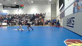 107 lbs Quarterfinal - Cyntarione Thomas, Picayune High School vs Holly Beall, Saltillo High School