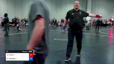 70 lbs Round 1 - Gabriella Florio, Florida vs Kaylee Imboden, Assassins Wrestling