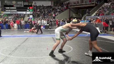 140 lbs Semifinal - Jacob Downs, Derby vs Jose Coreno, JUIC3 ACDMY