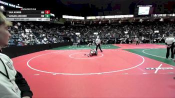 85 lbs Quarterfinal - Jax Ayars, MIRA vs Logan Archer, FOWCA