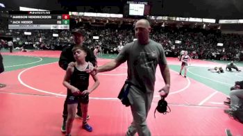 95 lbs Quarterfinal - Jack Hieber, PBG1 vs Jameson Hendrickson, JTCA
